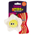 Mad Cat Brunch Buddies Bacon N' Eggs Catnip & Silvervine Cat Toy, 2 Pack - size: Pack of 2