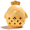MewaJump Dog Toy Treat Food Dispenser Puzzle Rubber Chew Toys Stuffed Ball - color: yellow hen