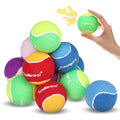 SCENEREAL Squeaky Tennis Balls for Dogs, 2.5" 12 Pack Puppy Fetch Balls Toys as Gifts for Holiday Halloween Thanksgiving Christmas, Interactive Dog Toys for Small Medium Sized Dogs Throwing Training