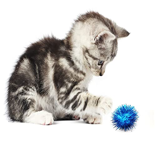1.8Inch Assorted Color Flash Balls Cats Toy Balls for Cats Play 100 Pcs - size: 1.8 Inch (Pack of 100)