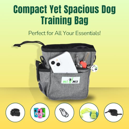 Pet N Pet Dog Treat Bag with Easy-Access Pouch for Training Small Holder