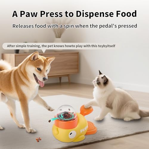 Duck Dog Interactive Treat Dispenser Toy Slow Feeder Food Puzzle