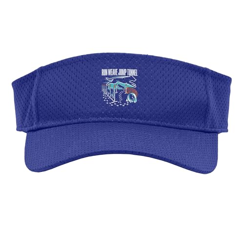 Run Weave Jump Tunnel Dog Agility Sport Sun Visor - color: Purple