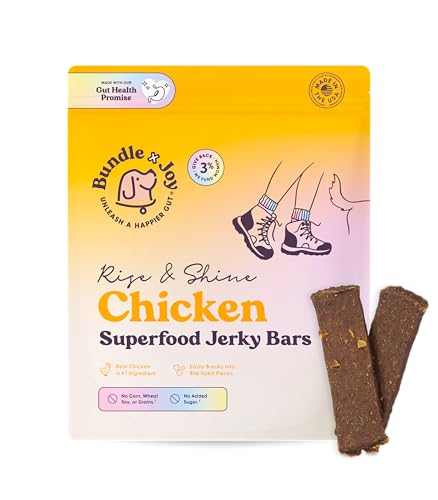 Bundle X Joy Chicken Superfood Bar Dog Treats, Poultry Free, 5 Ounces (Pack of 6) - size: 5 Ounce (Pack of 6)