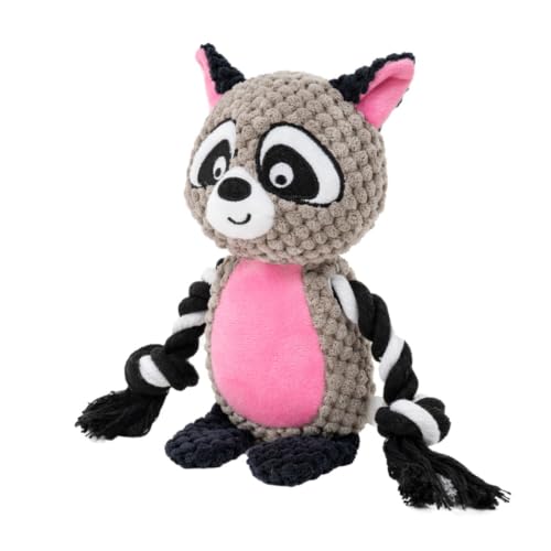 Dog Toys, Dog Squeaker Toys with Crinkle Paper (Gray Raccoon) - color: Gray Raccoon