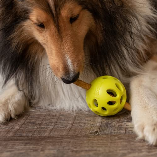 Messy Mutts Totally Pooched Huff n Puff Ball, 2.5 Inch, Puzzle, Green - color: Green