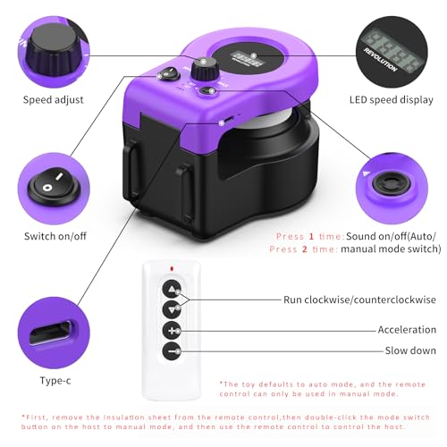 AsFrost Interactive Cat Toy for Indoor Cats Chase/Run/Hunt/Exercise-Purple - color: Elegant Purple