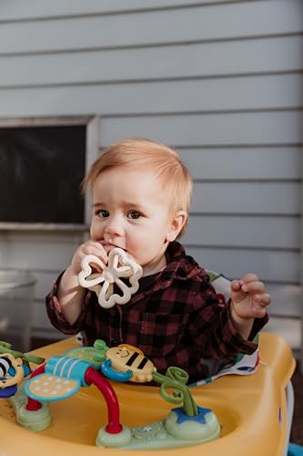 haakaa Silicone Clover Teether, Teethers for Babies 3 Months+, Copper - color: Copper