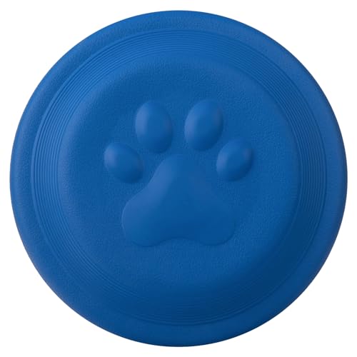 NAITELI Flyer-Soft Flying Disc Fetch Toy-for Medium/Large Dogs - color: Blue, size: Large