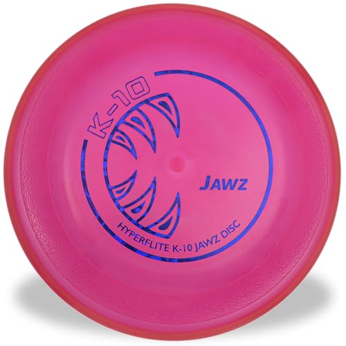 Hyperflite K-10 Jawz Puncture Resistant Dog Flying Disc, Medium-Large - color: Pink