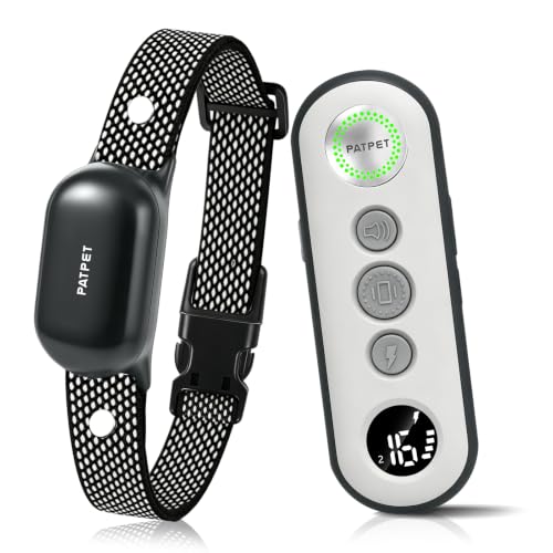 PATPET Dog Shock Collar with Remote Control - 4000FT Safe Training Collar - color: Dark Grey
