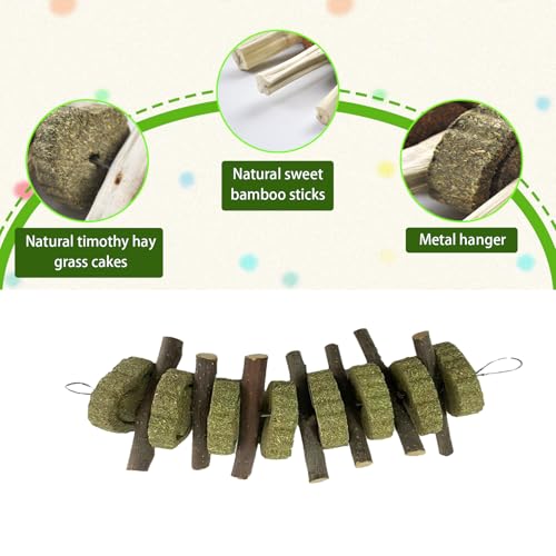 kathson Rabbit Chew Toys,Bunny Grind Teeth 100% Natural Organic Apple Wood Stick Improve Rodent Health Rabbits Hamsters Squirrel Guinea Pig(4 Pieces) - color: 【Style C】