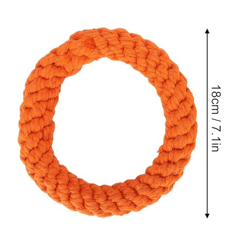 Dog Chew Toys, 2PCS Ring Dog Toy Tough Rope Toys for Dog Teething Cleaning