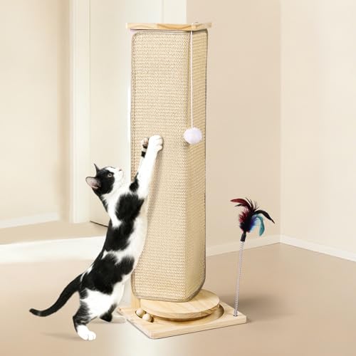 Couch Corner Cat Scratcher, 31'' Tall Cat Scratching Post