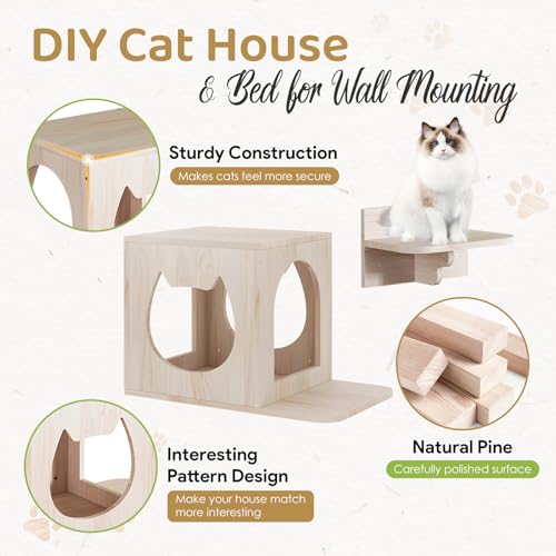 Cat Wall Furniture Set, Cats Wall Shelves Cat Wall Climber