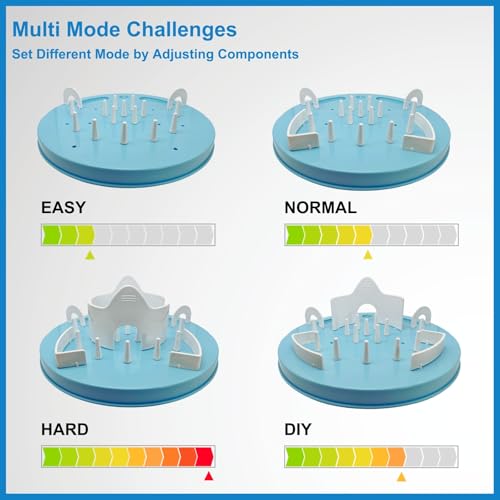 Interactive Cat Treat Puzzle Enrichment Toys, Sky Blue - color: Sky Blue