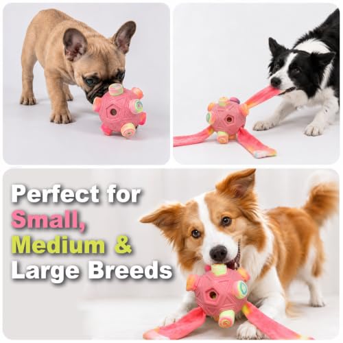 Dog Snuffle Ball, Interactive Enrichment Slow Feeder Puzzle Toy, Chromatic - color: chromatic