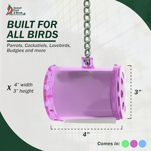 Sweet Feet and Beak Shred Master, Large, 4" Plastic Bird Shredding Toy - size: Large