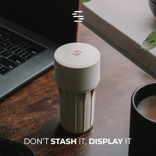 Staze Air Tight Smell Proof Container (148ml) – Vacuum Seal Jar with UV Protection, Waterproof Food Storage Canister, Portable Small Smell Proof Jar for Coffee, Herb, Spice & Gummies - (OG Trio) - color: OG Trio