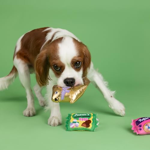 Fringe Studio Plush Dog Toy, 3 Pieces Set, Egg-STRA Sweets, Petshop Collection (662100) - style: Egg-Stra Sweets
