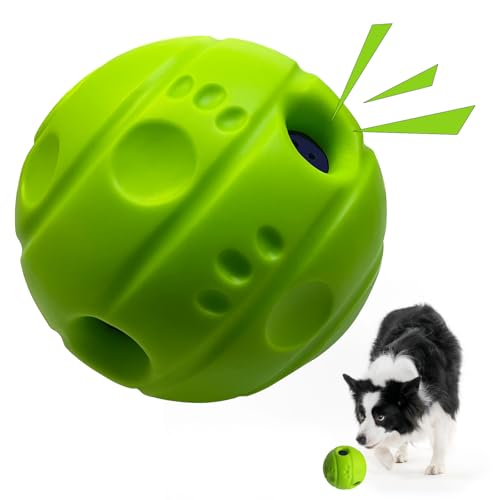 Dog Toys Ball, Interactive, L, 3.94 in (10 cm) - color: No Paint, size: L 3.94 in (10 cm)