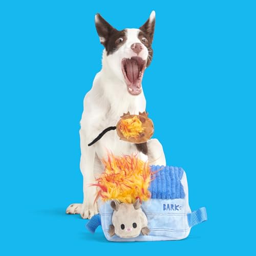 BarkBox Hide N' Squeak Dumpster Fire Dog Toy - 3-in-1 - color: Dumpster Fire