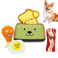 Hide and Seek Dog Toys, Squeaky Interactive Puzzle Dog Toys for Boredom and Stimulation, Dog Enrichment Toys for Small and Medium Dogs - Toaster - style: H-Toaster