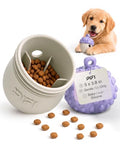 PiFi Silicone Dog Treat Dispenser & Puzzle Feeder for Medium Dogs, 5x3.8 in - color: Lavender & Soft Grey