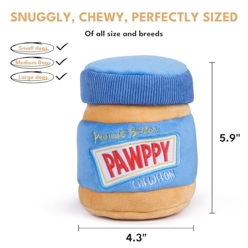 CHEWFFON Interactive Dog Enrichment Toy, Crinkle & Snuffle Puppy Toys - style: Peanut Butter