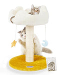 Happi N Pets Cloud Cat Tree, Cat Scratching Post with Soft Bed for Kitten - size: 22" with Scratching Post