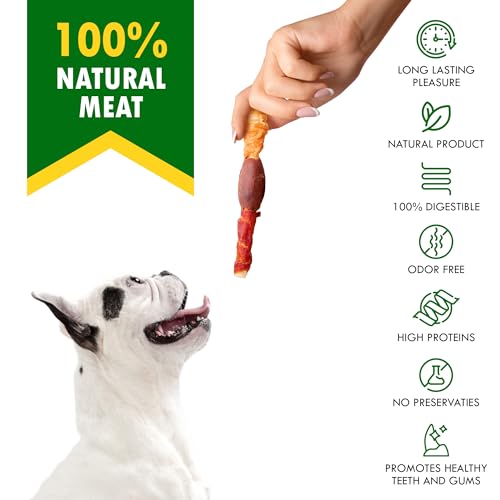Beloved Pets Dog Treats & Rawhide Bones Wrapped Chicken and Duck - Pet Chews Sticks for Large, Medium & Small Breeds - Long Lasting Chewers Snacks – Puppy Treats - size: 10.6 Ounce (Pack of 1)