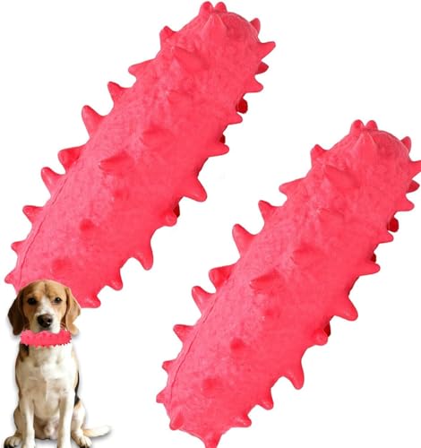 2 Pack Dog Pool Toys, Water Floating Toys for Puppies, Soft Foaming Rubber Toys for Small Medium Breed Dogs, Pink