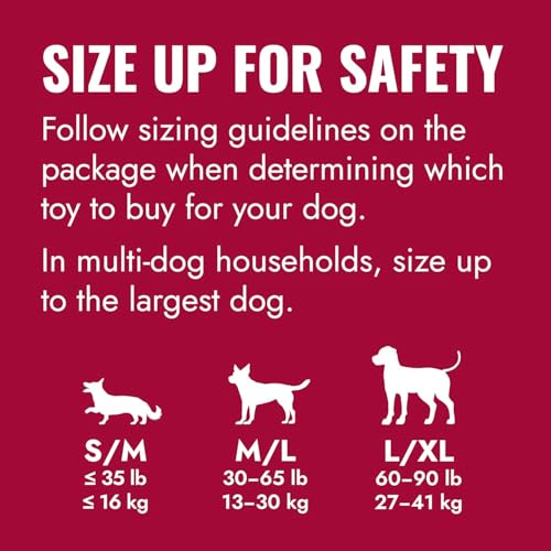 KONG Donut Dog Toy, Natural Rubber Chew Toy, for Large/X-Large Dogs - size: (Large/X-Large)
