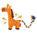 AUSCAT Plush Dog Rope Toy, Durable Squeaky Dog Toys for Puppy Small Medium Dogs (Not for Aggressive Chewers), Giraffe - color: Giraffe