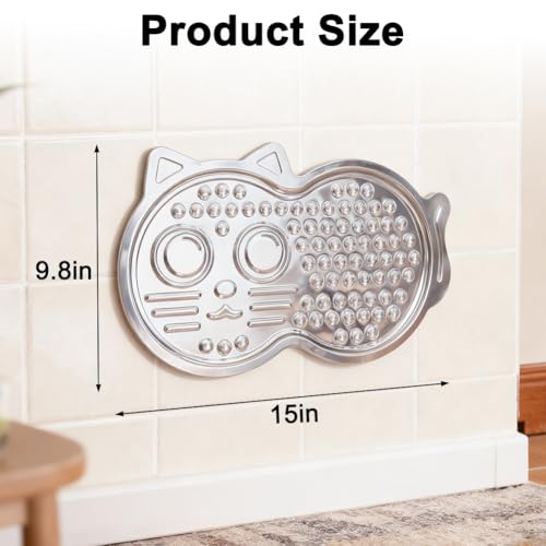 Vivifying Stainless Steel Lick Mat for Dogs, 2 Pack Calming Lick Pads