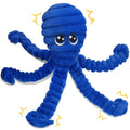 PrimePets Squeaky Dog Toys for Large Dogs, 27" Extra Large Octopus Dog Toy - color: Blue