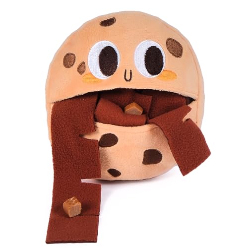 CHEWFFON Cookie Snuffle Dog Toy, Hide & Seek Treat Enrichment Game - style: Cookie