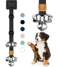 COOYOO Dog Doorbells, Adjustable Potty Training Dog Bells, Upgraded for Training Your Puppy The Easy Way, Premium Quality Housetraining Hanging Bell-5 Extra Large Loud 1.5 DoorBells - color: 01-Black
