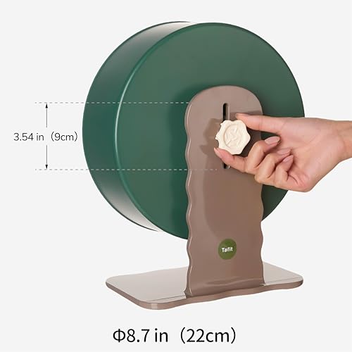 Super‑Silent Hamster Exercise Wheel – 8.66‑inch Quiet Running Spinner - color: Nut Brown, size: 8.7inch
