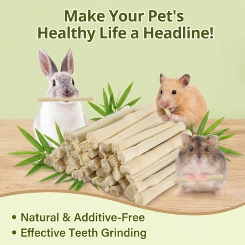 Sukh 990g Sweet Bamboo Sticks - Rabbit Chew Toys Bunny Toys Bamboo Sticks - size: 36 OZ