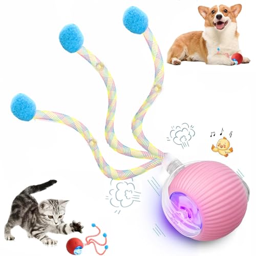 Speed 2.0 Tail Interactive Cat Toys for Indoor Cats, Moving Cat Toy - color: New Pink