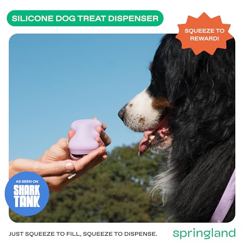Springland Silicone Dog Training Treat Pouch for Leash, Lilac - color: Lilac
