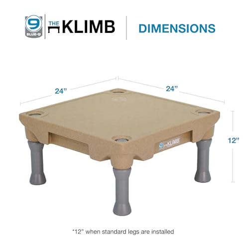 Blue-9 KLIMB® Dog Training Platform, Durable Portable, Made in USA, Tan - color: Tan