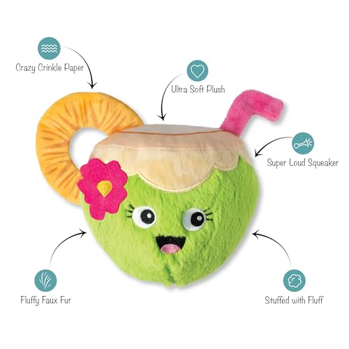 Fringe Studio COC-Nuts About You Plush Dog Toy, Pet Shop Collection (314366) - color: Coc-Nuts About You