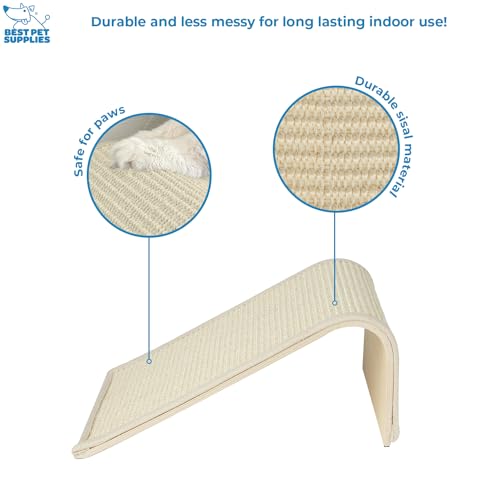 Best Pet Supplies Catify Cat Scratching Ramp - Beige - color: Beige Ramp