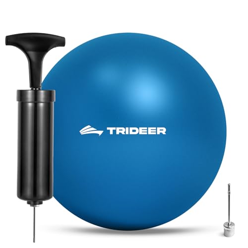 Trideer 7-8 Inch Pilates Ball with Pump, Small Exercise Ball, Core & Rehab - color: Blue