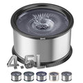 4.5L Stainless Steel Dog Water Bowl, No Spill Water Bowl for Dogs - color: Black, size: 4.5L