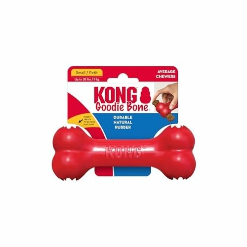 KONG Goodie Bone, Treat-Dispensing Toy, Red, for Small Dogs (Pack of 2) - size: Small (Pack of 2)