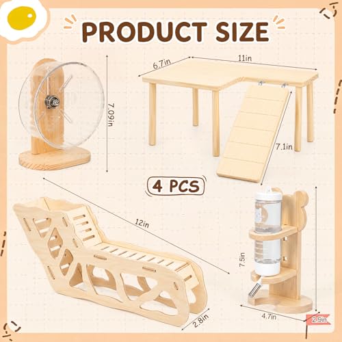BreezeHug 4 Pcs Hamster Cage Accessories Hamster Platform Toy, Clouds Shape - style: Clouds Shape