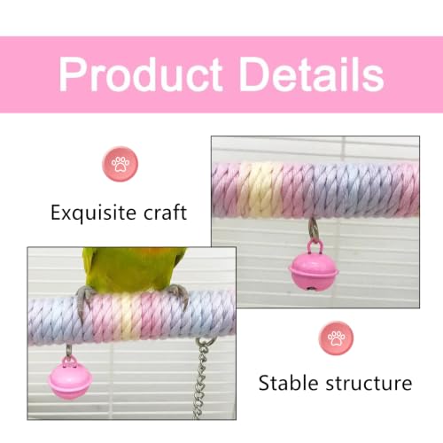 Hang a Bird Rope Perch, use a Bird Swing in the cage, and a Swing